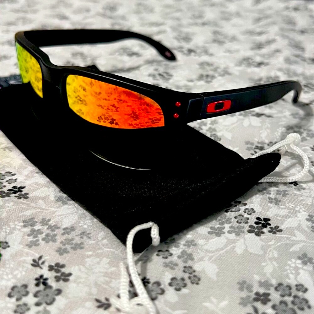 Oakley Sunglasses Holbrook Ruby Iridium Prizm Polarized 9102 ✨️ NEW✨️ - Picture 5 of 9